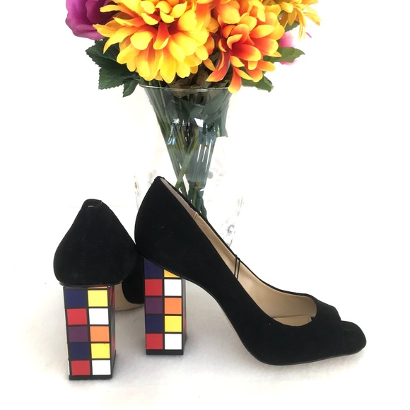 Katy Perry Collections Shoes - Katy Perry 80s Rubik's Cube Heels Pumps Size 7.5